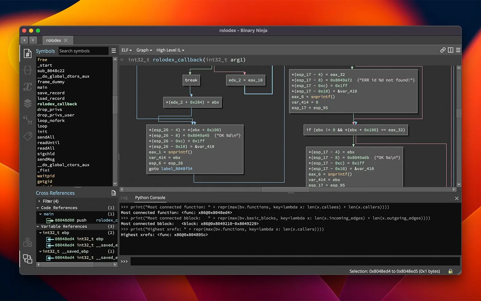 Binary Ninja screenshot 2